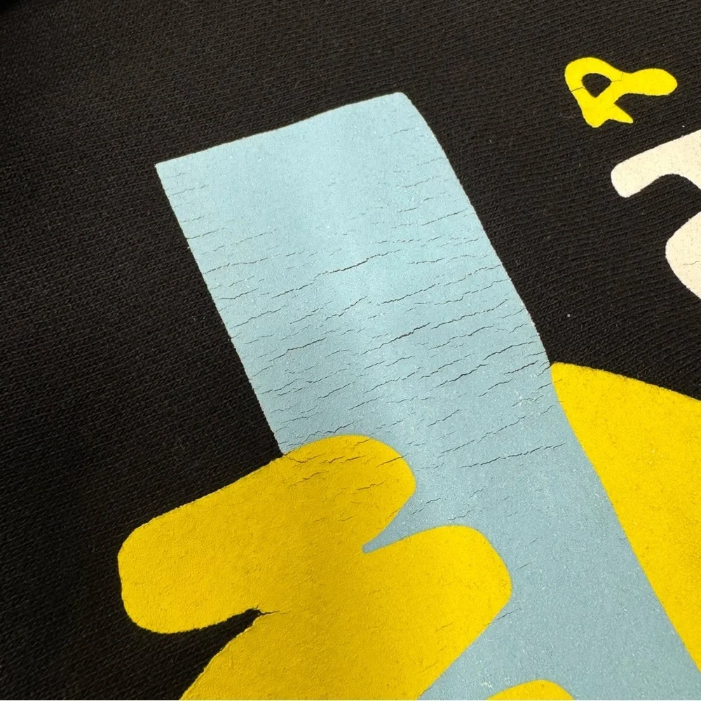 Nahmias Hoodie Days Of Sun & Fun Men’s Size M Black Thick Cotton Streetwear - Picture 5 of 13